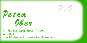 petra ober business card